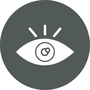 Göz. Web simgesi basit illüstrasyon 