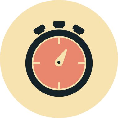 Kronometre web simgesi, vektör çizim