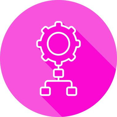 Uygulama süreci simgesi, vektör illüstrasyonu basit tasarım