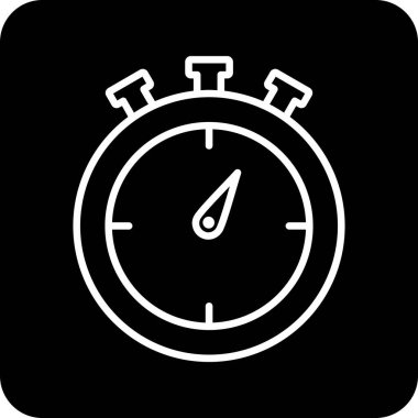 Kronometre web simgesi, vektör çizim