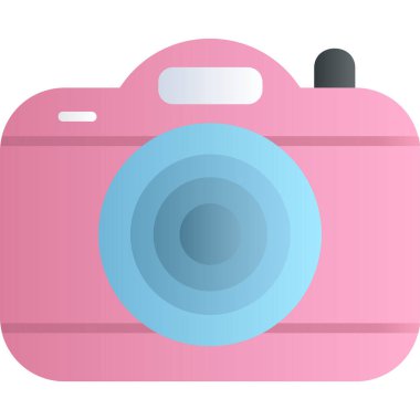 kamera simgesi, vektör illüstrasyonu basit tasarım