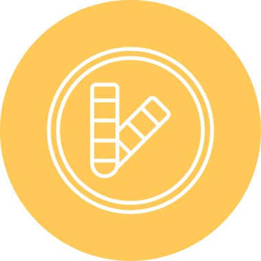 Renk Paleti web simgesi vektör çizimi