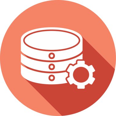 veritabanı. Web simgesi basit illüstrasyon 