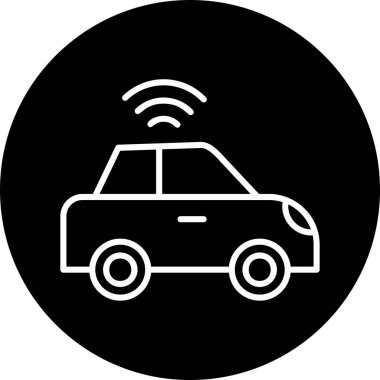 araba web simgesi basit illüstrasyon 