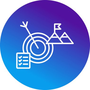 goal icon, vector illustration simple design