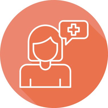 Pozitif Düşünme simgesi, vektör illüstrasyonu 