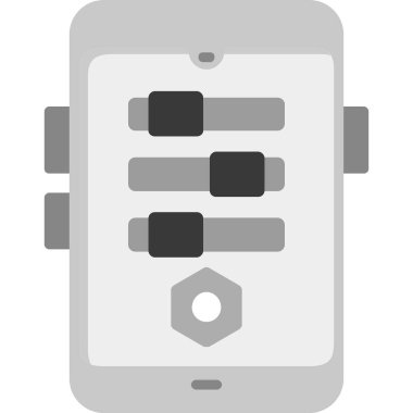 akıllı telefon web simgesi basit illüstrasyon