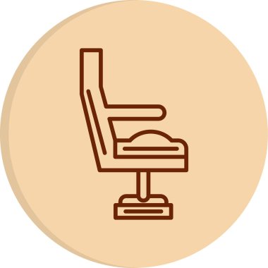 modada izole edilmiş arka planda koltuk simgesi 