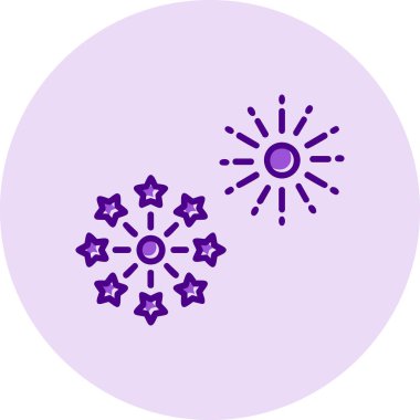 Vektör illüstrasyonu, simge Havai fişek ögesi 