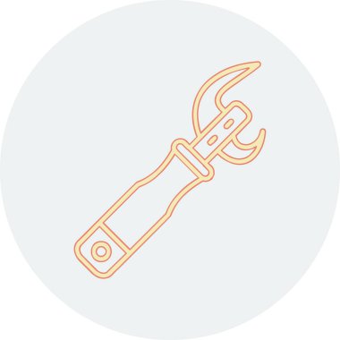 Açıcı simgesi vektör illüstrasyonu