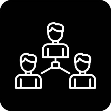 Sosyoloji simgesinin vektör illüstrasyonu 