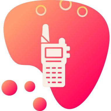 Walkie talkie simgesinin vektör çizimi