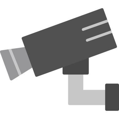 Bir CCTV kamerasının vektör simgesi, illüstrasyon  