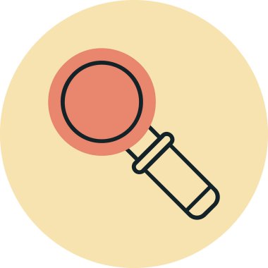 Ara. Web simgesi basit illüstrasyon 