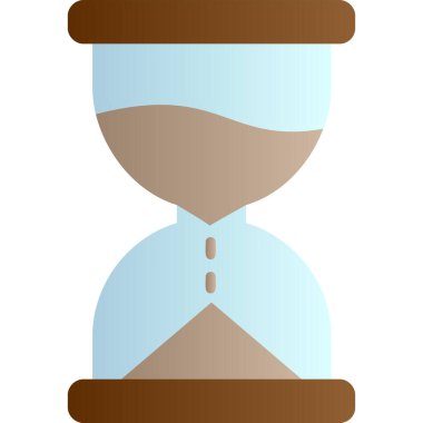 Kum saati simgesi, vektör illüstrasyonu 