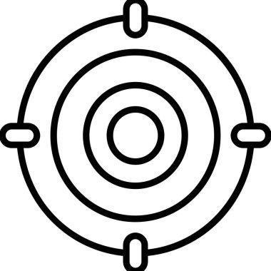 Ana hatlar biçiminde atom molekülü bilim simgesi