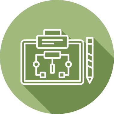 Basit illüstrasyon web simgesi planlama 