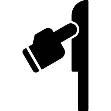 Keskin Nesne simgesi, basit vektör illüstrasyonu 