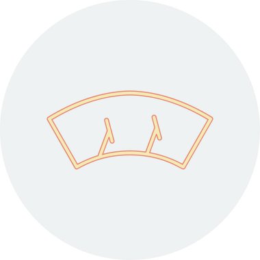 Silecek ağ simgesi vektör illüstrasyonu