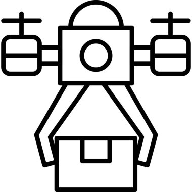 İHA. Web simgesi basit illüstrasyon 