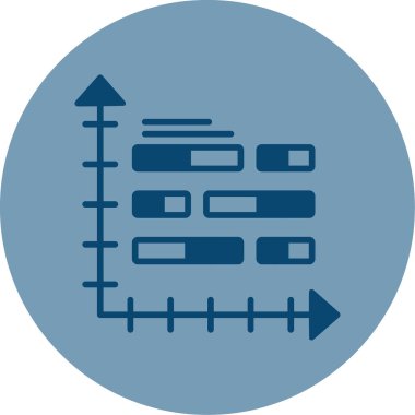 bar çizelgesi simgesi, vektör illüstrasyonu 