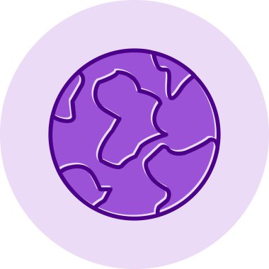 Toprak. Web simgesi vektör illüstrasyonu 