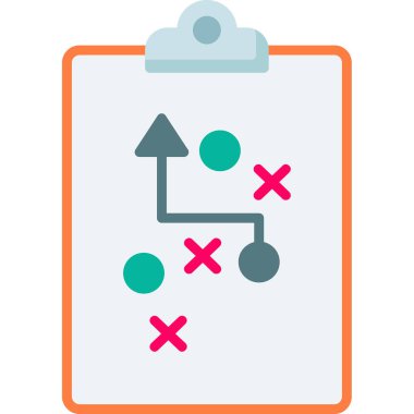 Basit illüstrasyon web simgesi planlama 