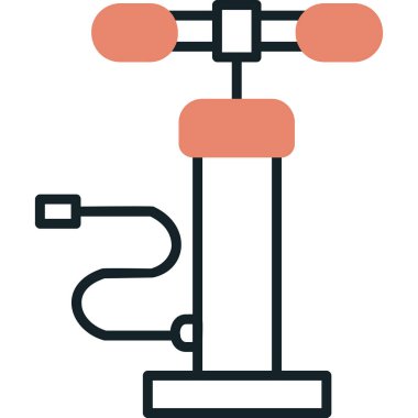 Hava pompası. Web simgesi basit illüstrasyon         