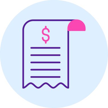 Bill simgesi, vektör illüstrasyonu basit tasarım