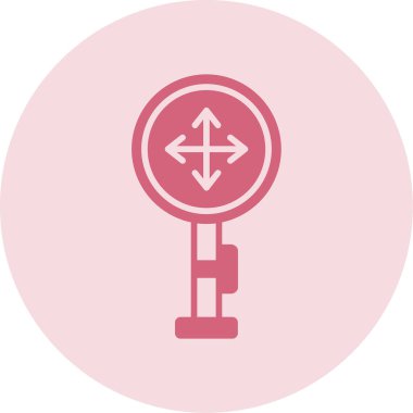 Modern Kesişme simgesinin vektör illüstrasyonu             