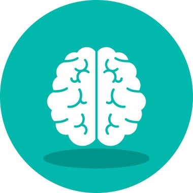 Beyin. Web simgesi basit illüstrasyon 