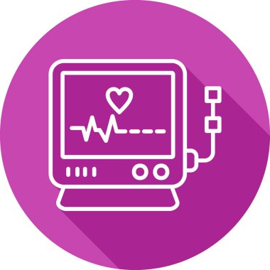 Monitör simgesinin vektör illüstrasyonu 