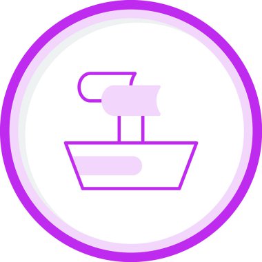 Trireme web simgesi vektör illüstrasyonu