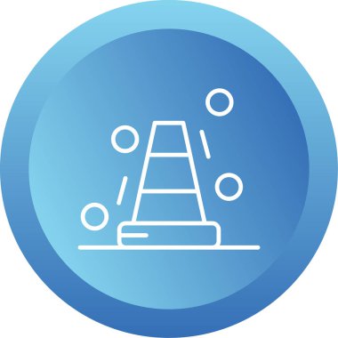 Bollard web simgesi vektör illüstrasyonu