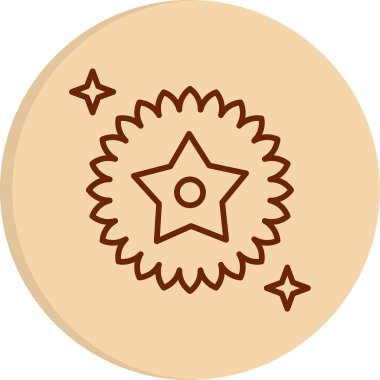 yıldız web simgesi basit illüstrasyon 