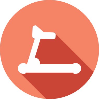 koşu bandı web simgesi, vektör çizim 