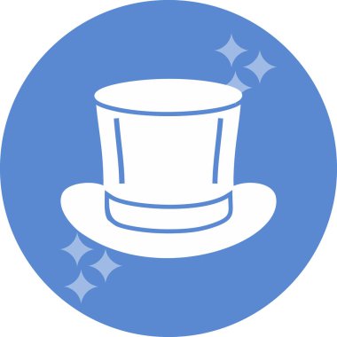 Sihirli Şapka web simgesi, vektör illüstrasyonu 