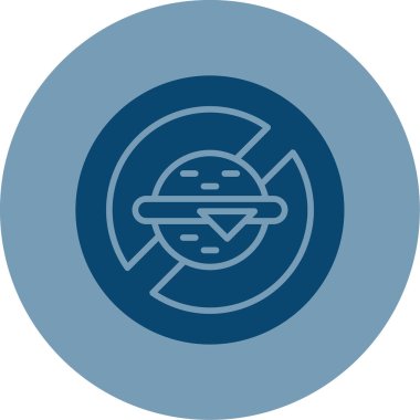 Yasak simgenin vektör illüstrasyonu   