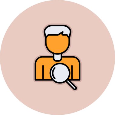 Seçim Süreci Web simgesi vektör illüstrasyonu