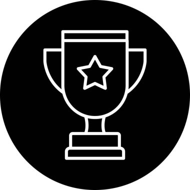 Kupa kupası. simge vektör illüstrasyonu