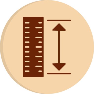 cetvel simgesi, vektör tasarım şablonu