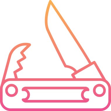 Cep bıçak simge vektör çizim