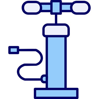 Hava pompası. Web simgesi basit illüstrasyon         