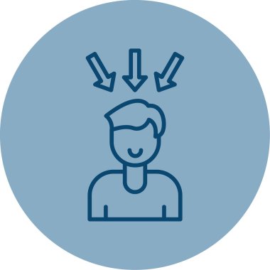 Oklu adam, vektör illüstrasyonu 