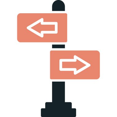 yönler web simgesi basit tasarım 