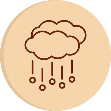 Hava durumu ikonu. Web için Hail vektör simgesinin basit illüstrasyonu          