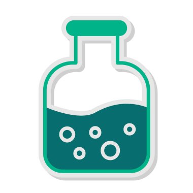 Zehir. Web simgesi basit illüstrasyon        