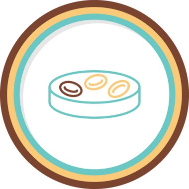 Kırmızı kan hücreleri. Web simgesi basit illüstrasyon