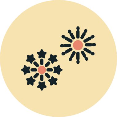 Vektör illüstrasyonu, simge Havai fişek ögesi 