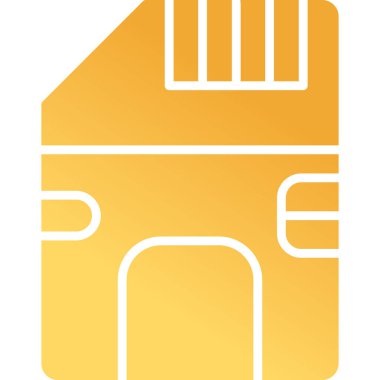 SD kart simgesi vektör illüstrasyonu